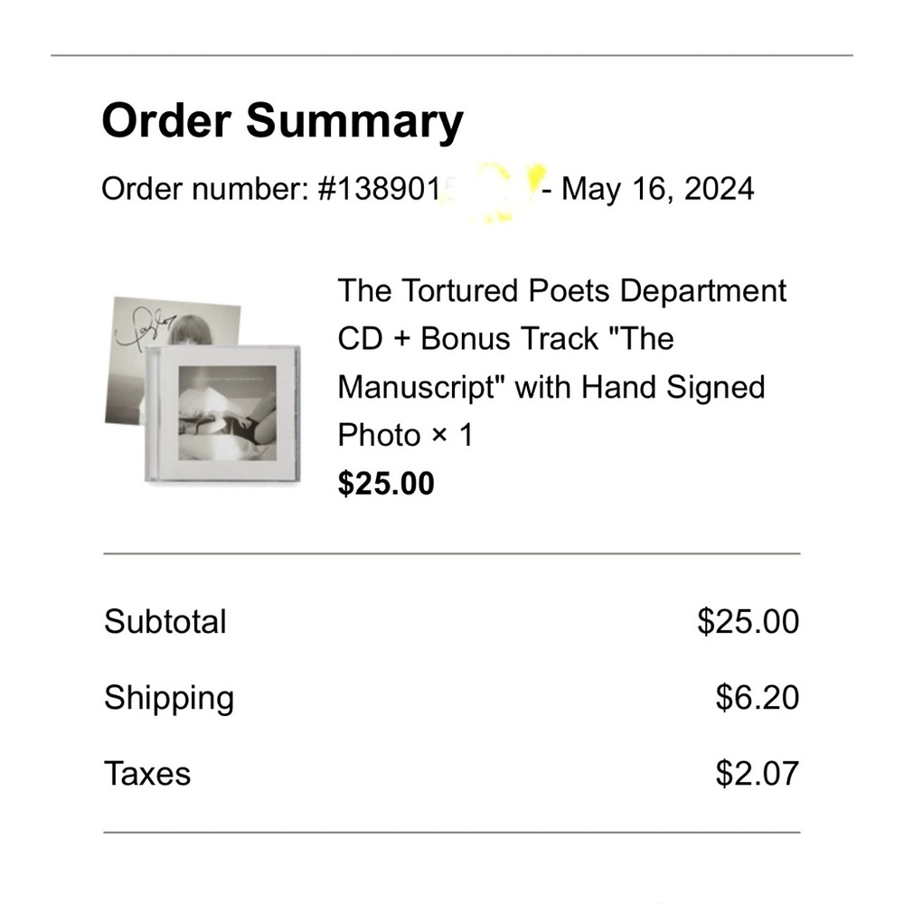 Taylor Swift The Tortured Poets Department CD - HAND SIGNED - Picture 6 of 6